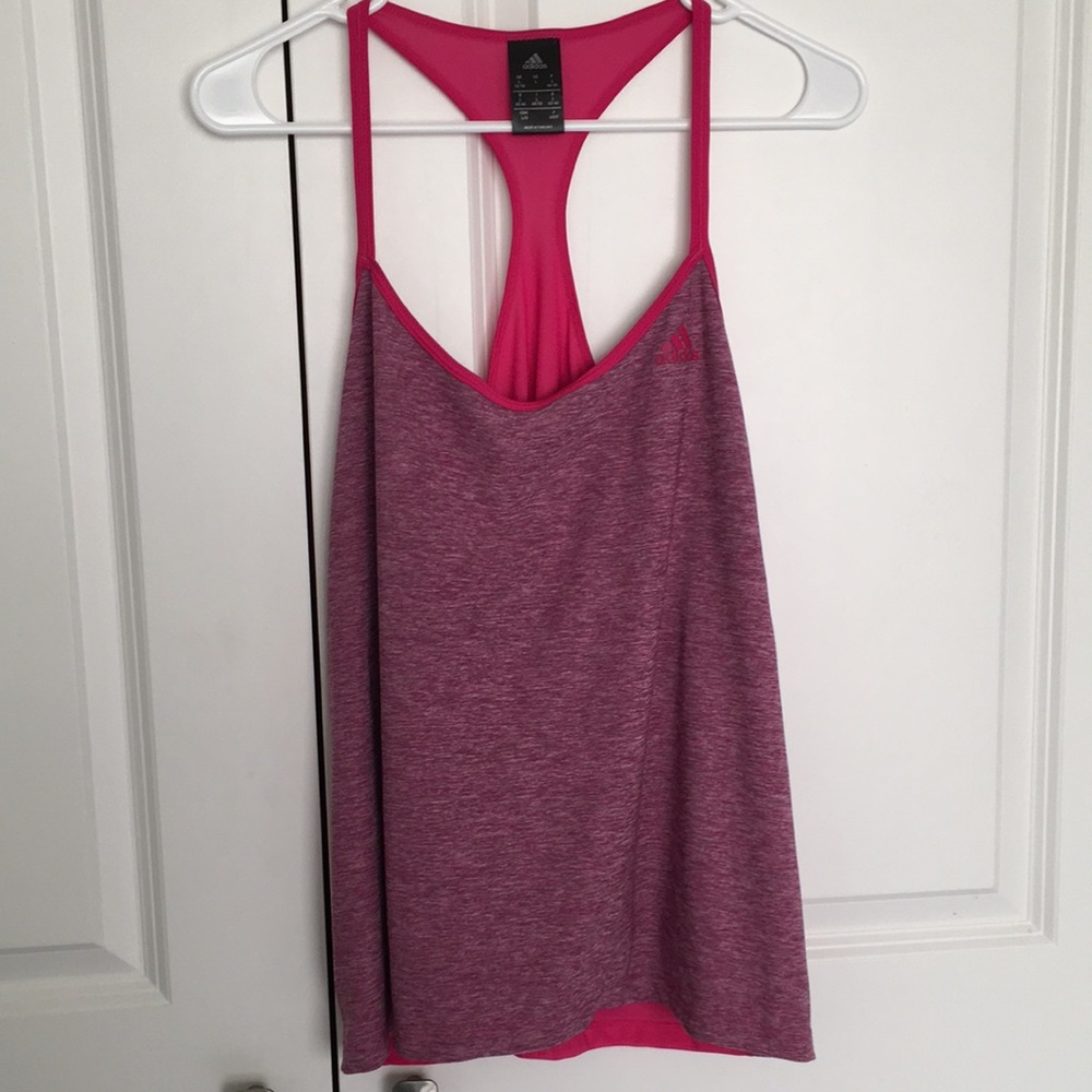 Adidas ladies tank top L Pink